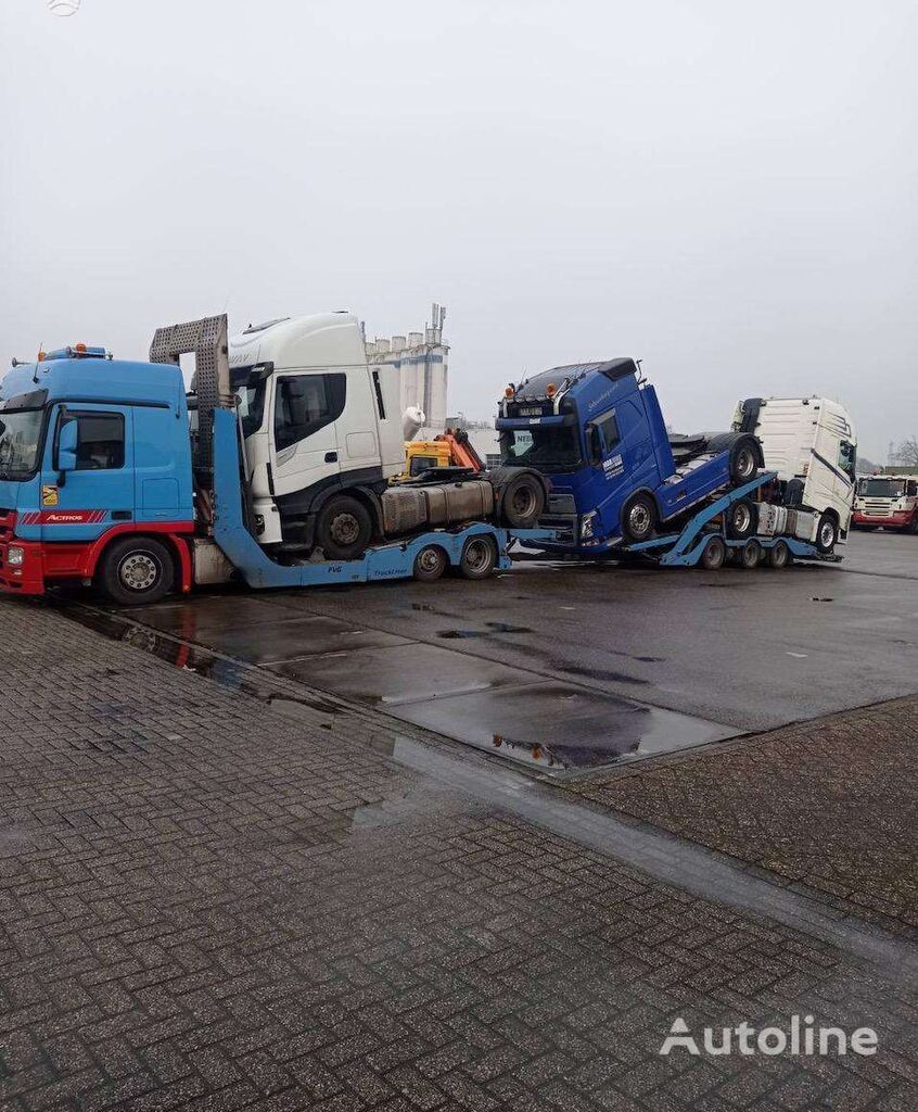 Mercedes-Benz Trucks and special technique transportation by specialized truck car transporter