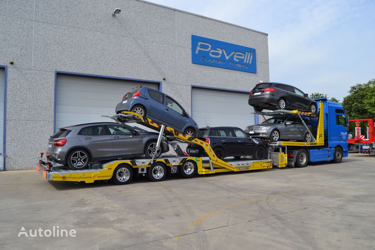 new Pavelli STV SPINDLE car transporter semi-trailer