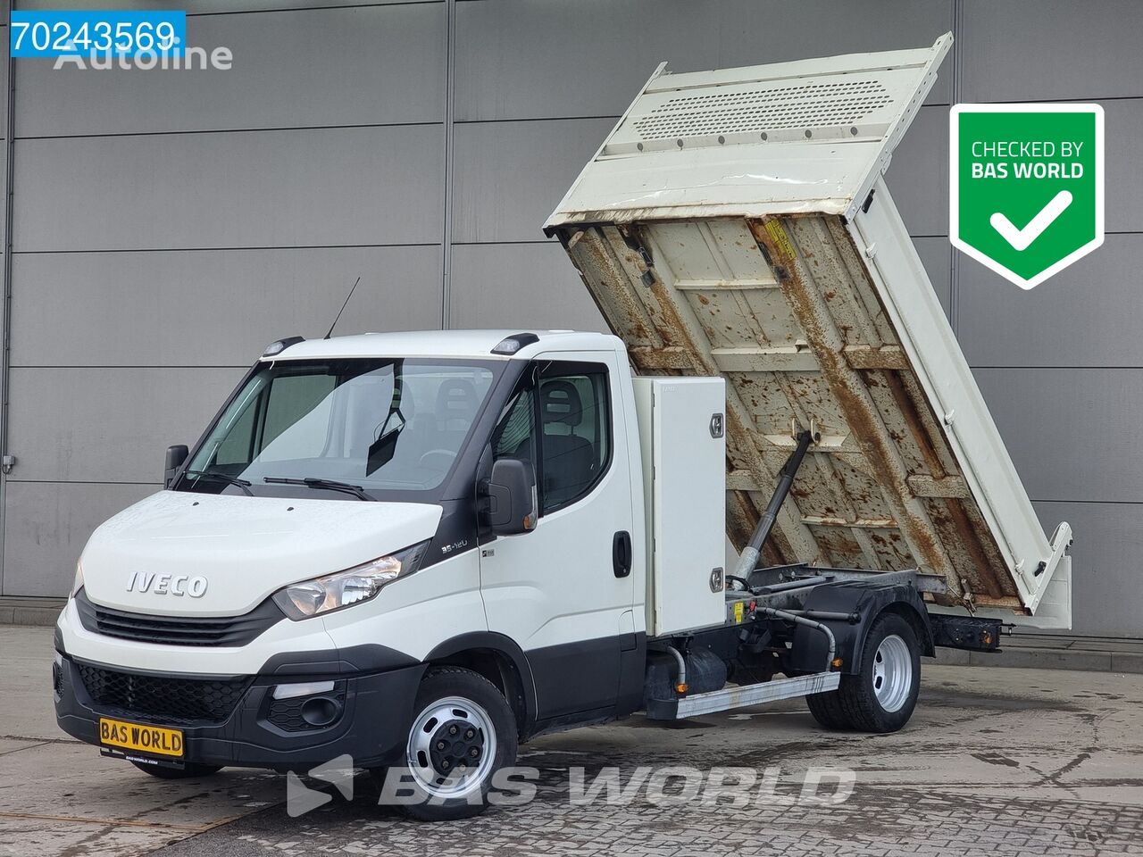 IVECO Daily 35C12 Kipper met kist Trekhaak Airco Cruise Euro6 Tipper B dump truck < 3.5t