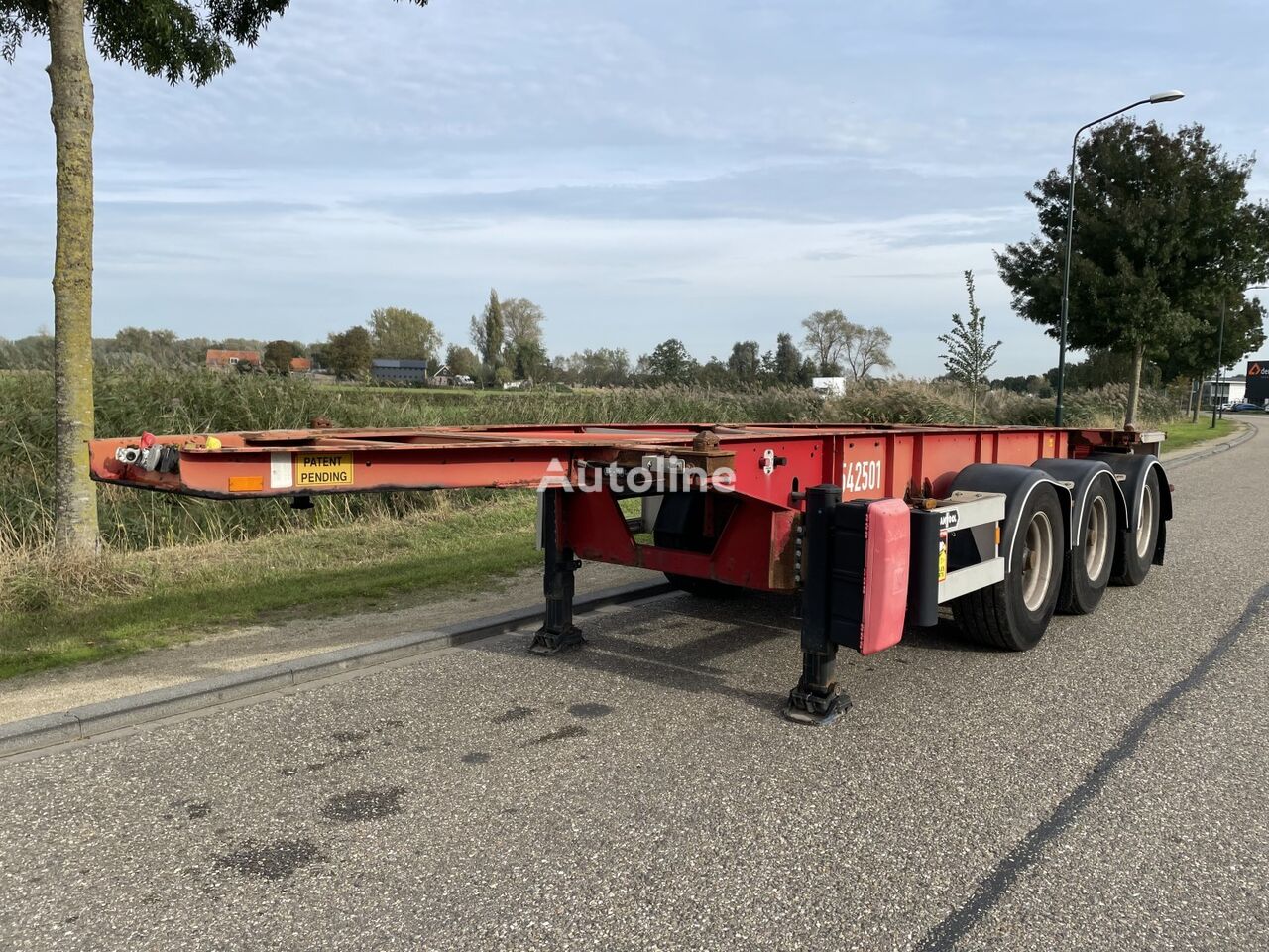 Van Hool Tankcontainerchassis container chassis semi-trailer