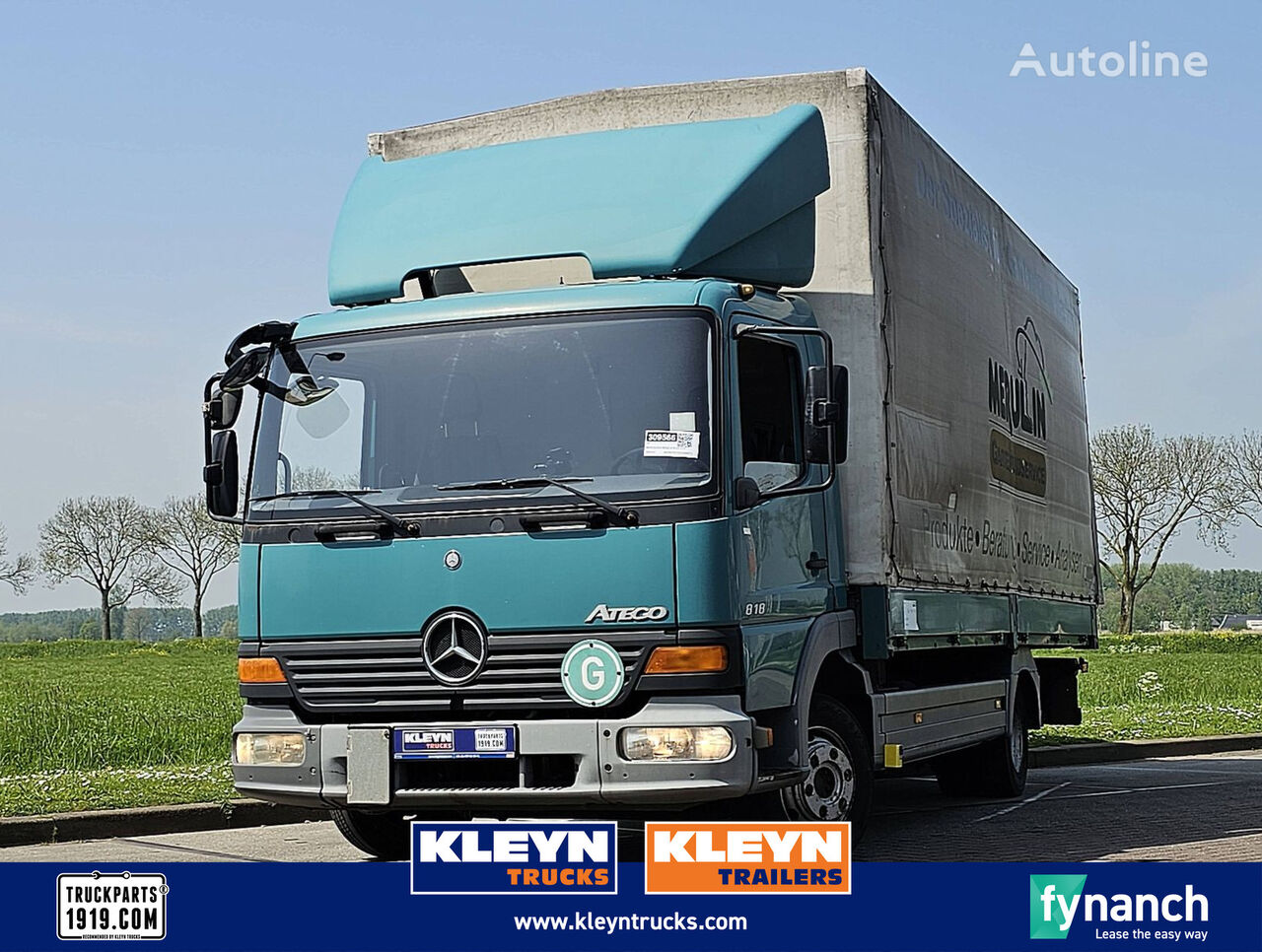 Mercedes-Benz ATEGO 818 manual german truck curtainsider truck