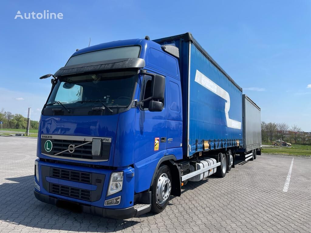 Volvo FH 460 curtainsider truck + curtain side trailer