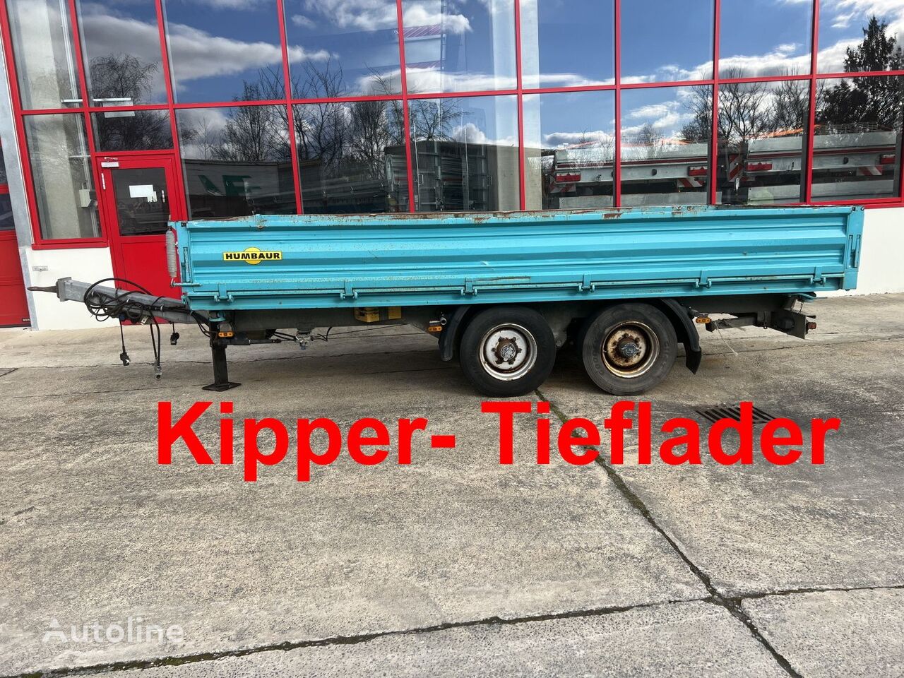 Humbaur HTK 10 50 24 Tandem 3- Seiten- Kipper- Tieflader dump trailer