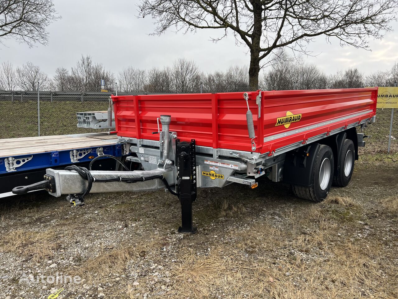 Humbaur HTK 7.5T przyczepa wywrotka trójstronny kiper dump trailer for sale  Poland Końskie, TN31314