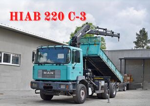 MAN 27-314 * HIAB 220 - 3 + FUNK * 6x4 dump truck