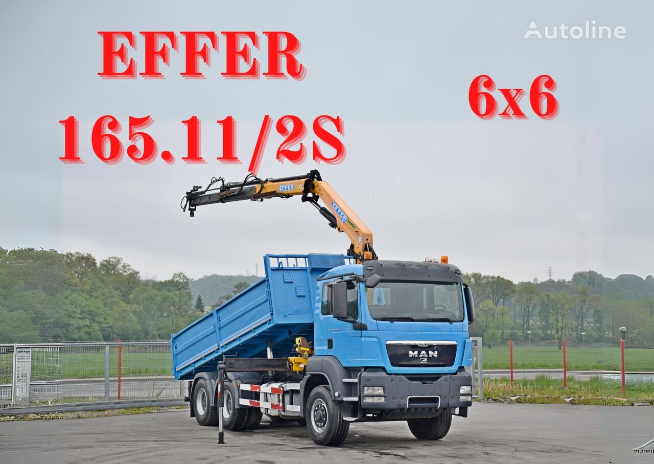MAN TGS 26.360 Kipper 5,50m*EFFER 165.11/2S+FUNK*6x6 dump truck
