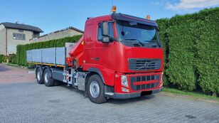 Volvo FH13 500 6x4 Flatbed Crane HMF 2820 K3 flatbed truck