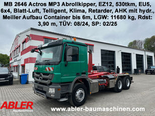 Mercedes-Benz 2646 Actros MP3 Abrollkipper Klima Retarder AHK hook lift truck