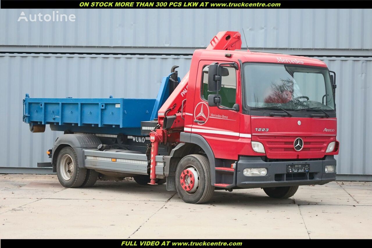 Mercedes-Benz ATEGO 1223, EURO 5, CRANE/KRAN PALFINGER hook lift truck