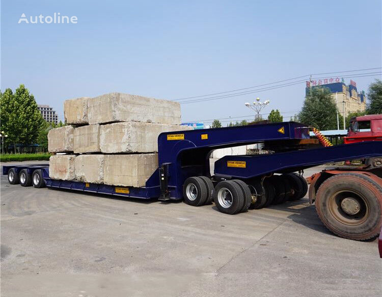 new Titan Heavy Load 3 Line 6 Axle Low Loader for Sale - Z low bed semi-trailer
