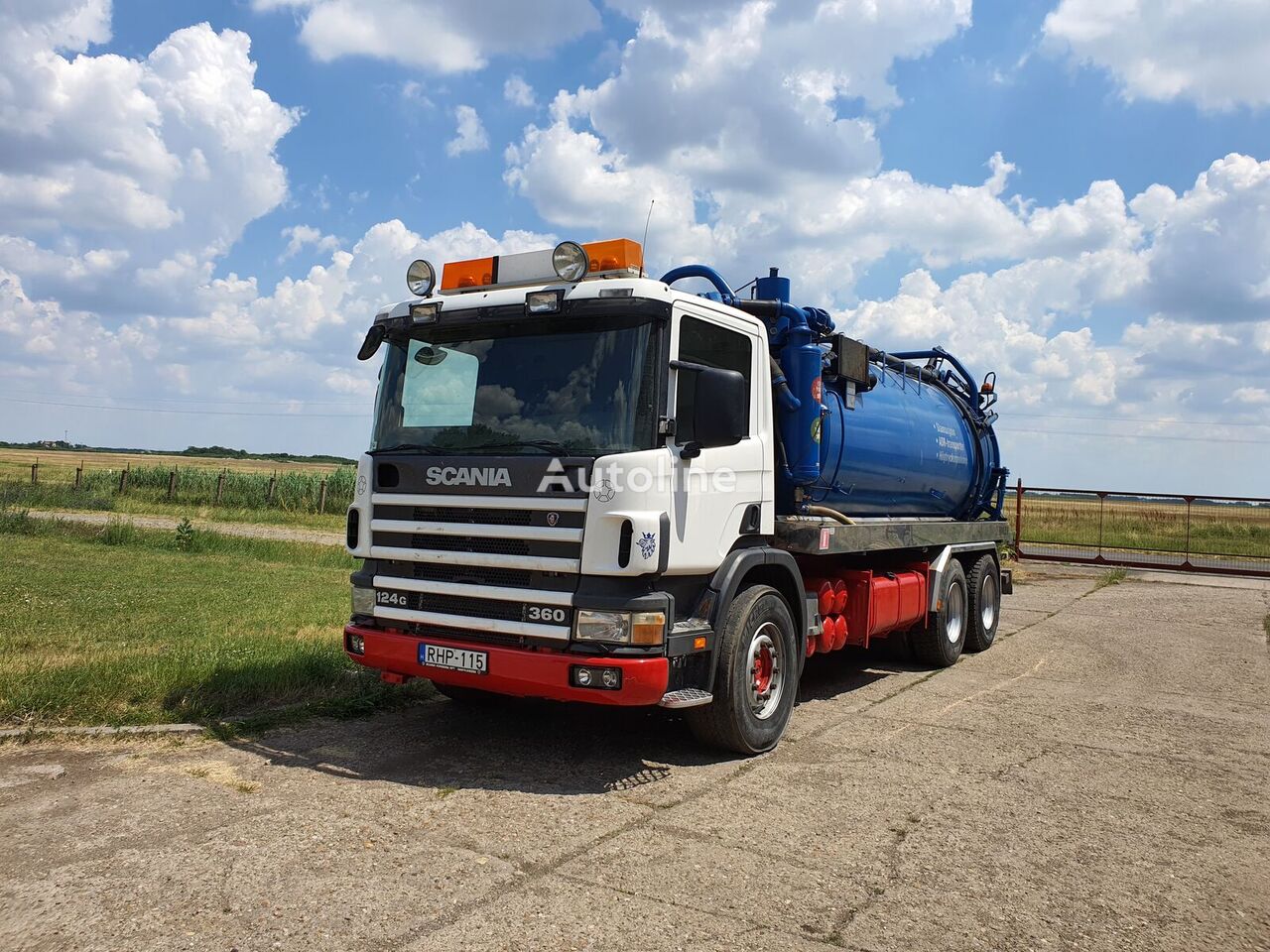 Scania P 124 ADR sewer jetter truck