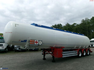 Feldbinder Fuel tank alu 44.6 m3 + pump fuel tank semi-trailer