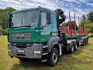 MAN-VW TGA 33.480 timber truck + timber trailer
