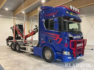 Scania R650B 6X4 NB ju timber truck