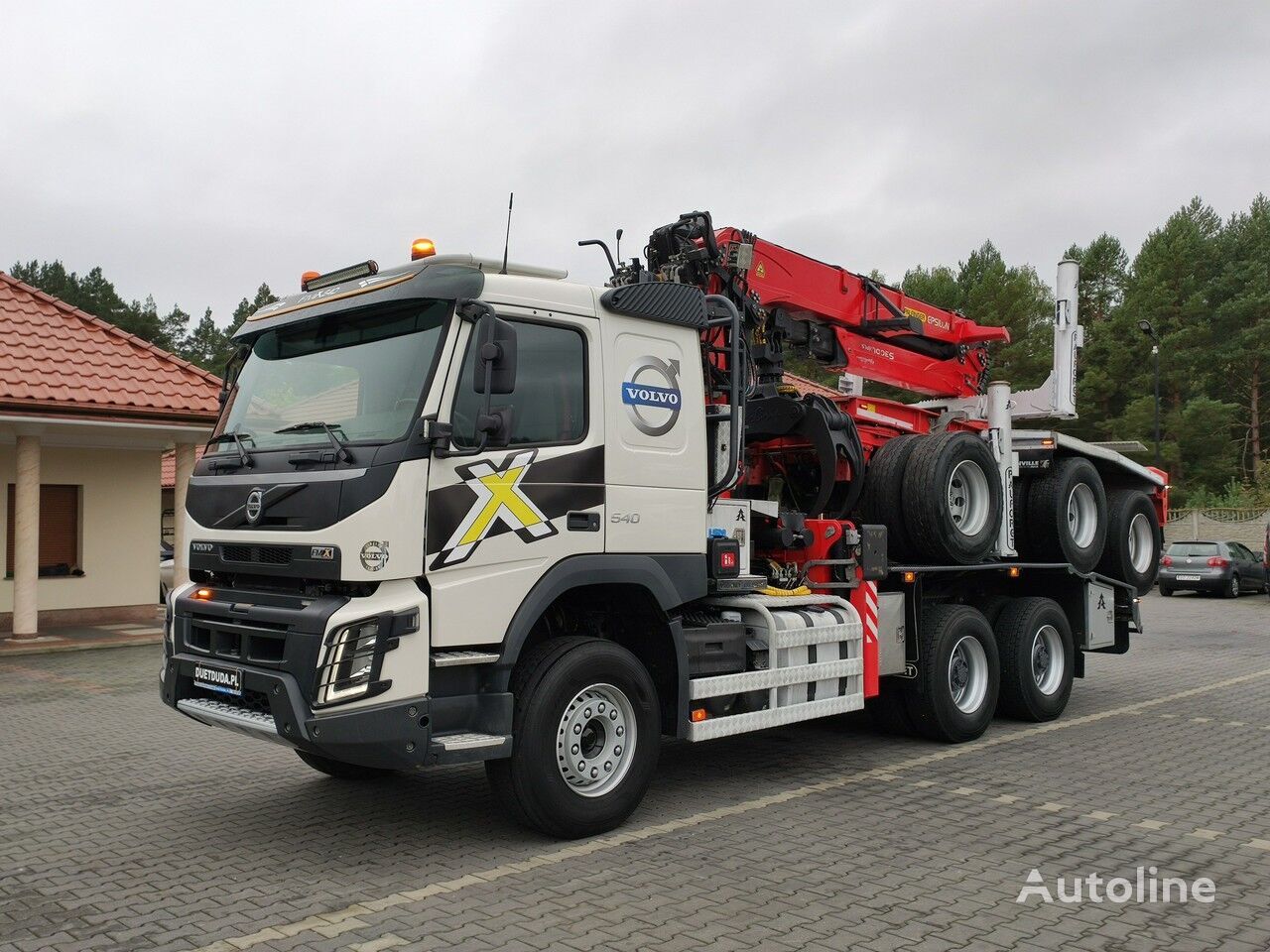 Volvo FMX 540 timber truck + timber trailer