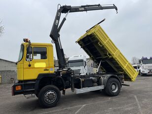MAN 19.322 4x4 ribaltabile con gru hiab 140 dump truck