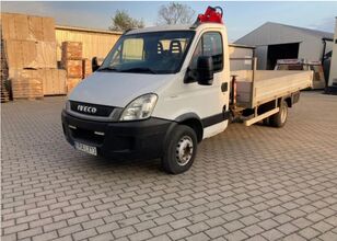 IVECO 65C15 HDS Darus Befard BF3402A flatbed truck